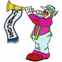 Cirque Embroidery Design 1